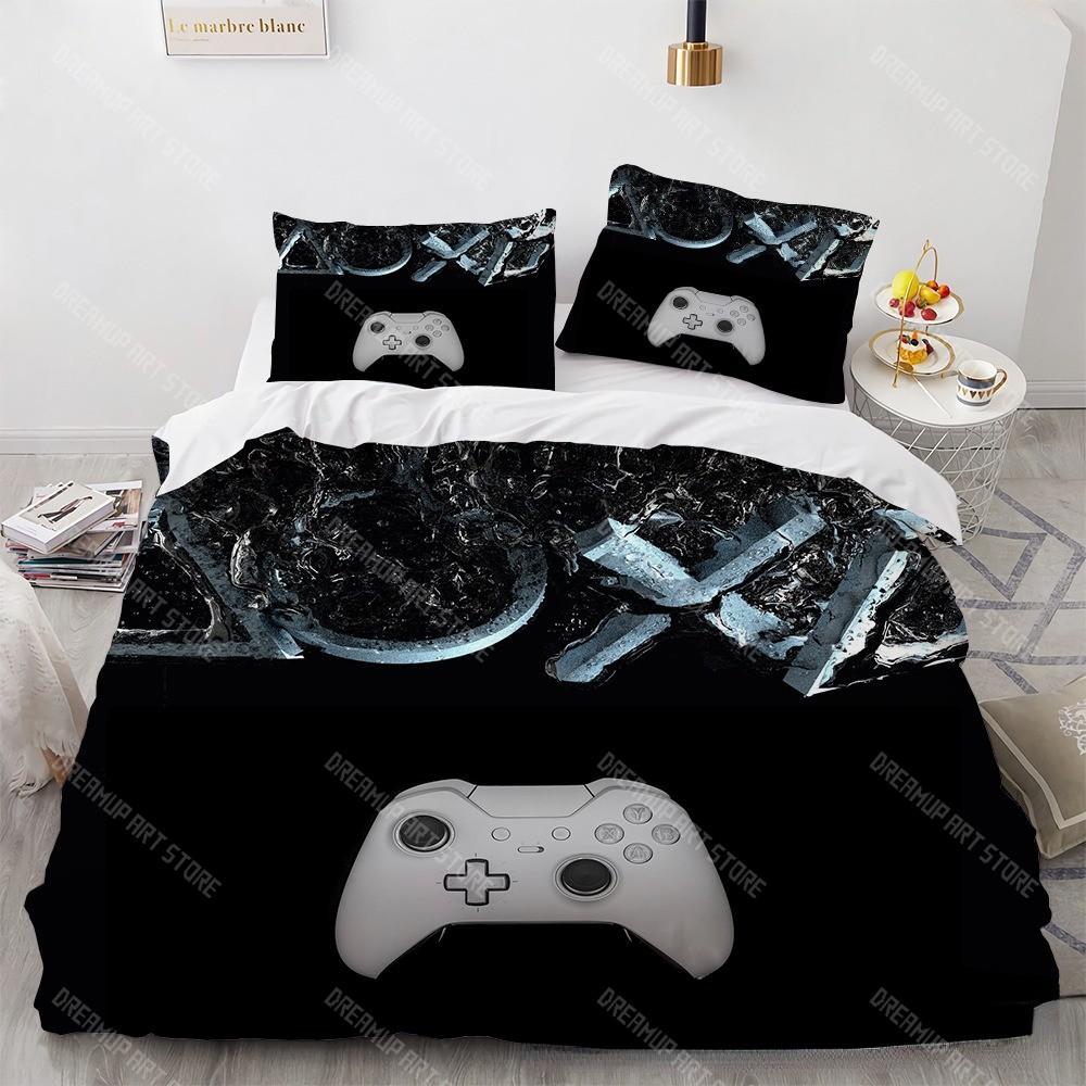 

Gaming Duvet Cover Set Teenagers Boys Gamer Bedding Set Kids Gamepad Duvet Cover Sets Home Decor Single King Queen Size EU Single 90x200cm