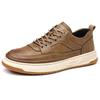Summer Autumn New Cow Leather Board Shoes for Man Lace Designer High Quality Casual Shoes Male Fashion Platform Sneakers Man