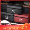 2025 Hot Car Trunk Organizer Bin Leather Storage Box Toolbox Auto Accessories For Mazda 2 3 6 5 Atenza CX3 CX5 MX5 CX7 Axela CX3