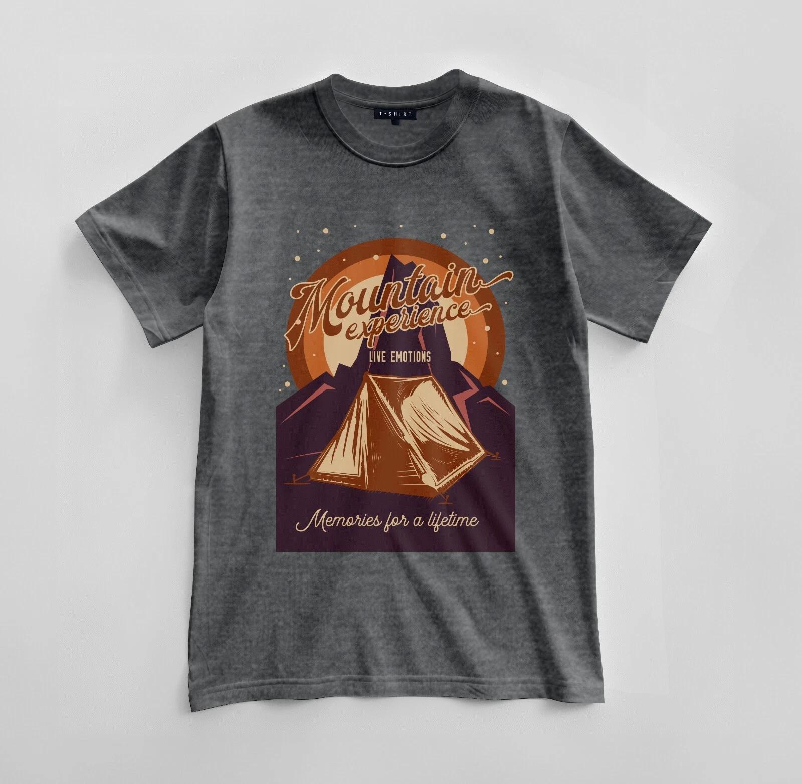 

Custom Mountain Experience Graphic T-shirt Design Unisex Jersey Short Sleeve Tee S
