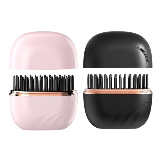 Mini kartáč na žehlení vlasů 3 nastavitelné teplotní režimy Dobíjecí Přenosný Cestovní Lehký Rychlé nahřívání Horký hřeben Elektrický kartáč na úpravu vlasů