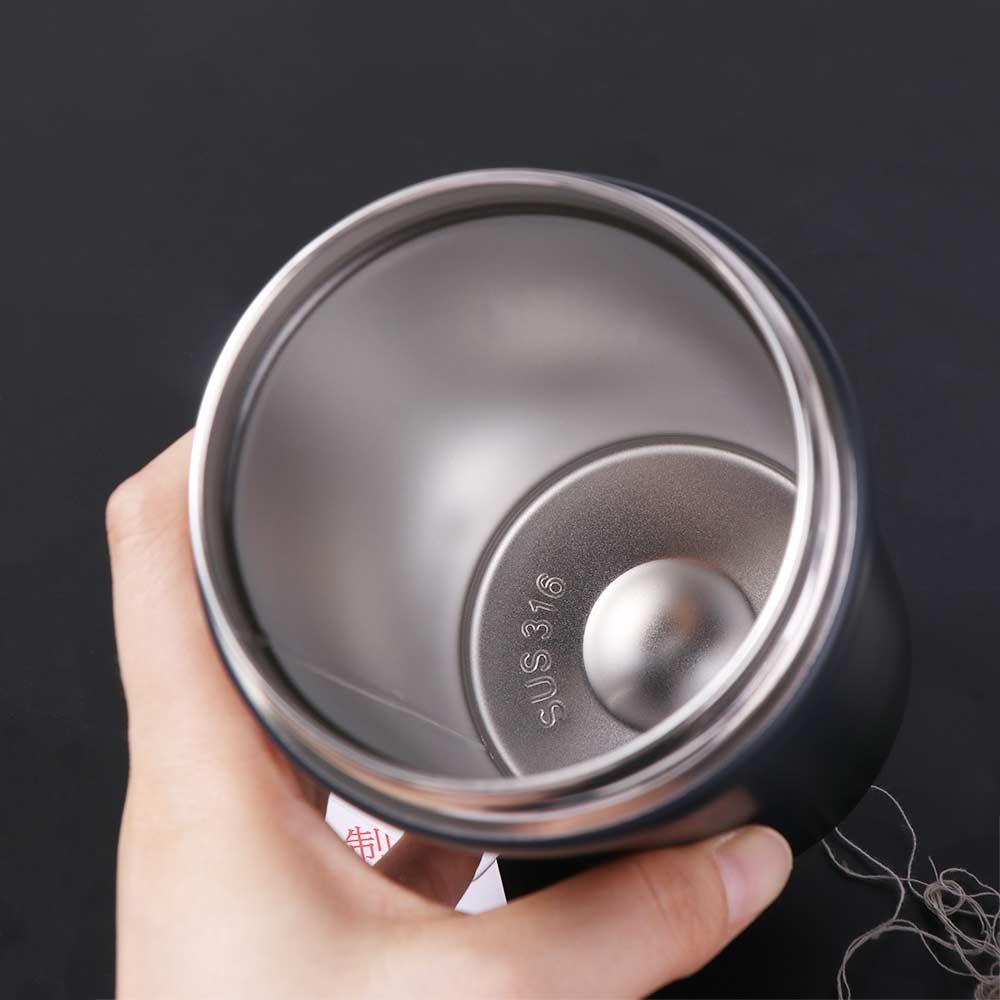 600ML Bouncing Coffee Cup Stainless Steel Thermos Tumbler Durable Coffee Thermal Mug  Office