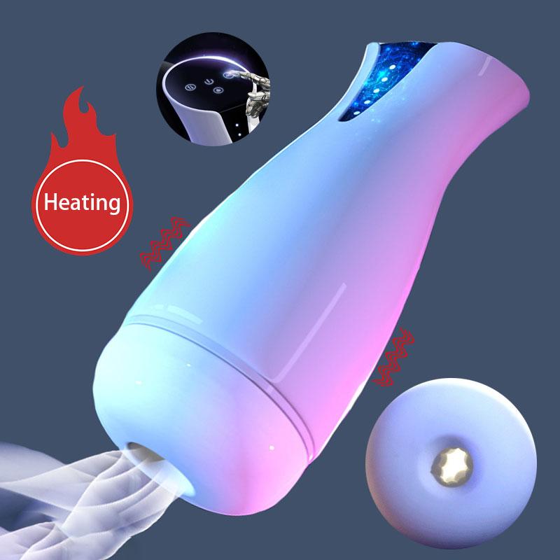 Automatisk sugende mannlig masturbatorkopp Oral vaginavibrator Sexy leker for menn Blowjob Sexmaskin Voksenvarer for menn 18+