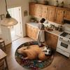 Pinecone Animals,Round Area Rug,Carpet Rug for Living Room Bedroom Sofa Playroom Decor,Non-slip Floor Mat