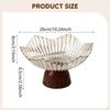 Elegant Fruit Bowl with Pedestal, Snack Storage, Decorative Tray, Serving Tray for Living