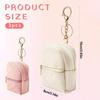 Mini Backpack Keychain Pouch 2 Pieces PU Leather Cute Cosmetic Bag Small Backpack Keychain Charm For Kids Women Girls Lipstick