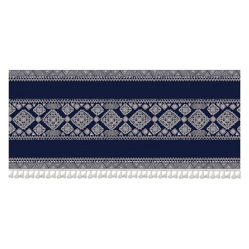 

Self-adhesive Half Curtain Door Partition Short Curtains Cotton Linen Dust Cover Kitchen Shoes Rack Cabinet Cupboard Cover W90 x H60cm&Velcro