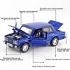1/32 skala LADA 2106 odlany model samochodu zabawka, wycofać pojazd zabawkowy z dźwiękiem i światłem dla dzieci maluch chłopcy dziewczęta kolekcja prezentów