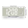 LED Projection Alarm Clock for Bedroom Ceiling Wall Mirror Digital Desktop Clock with 180° Rotatable Projector Snooze Temperature