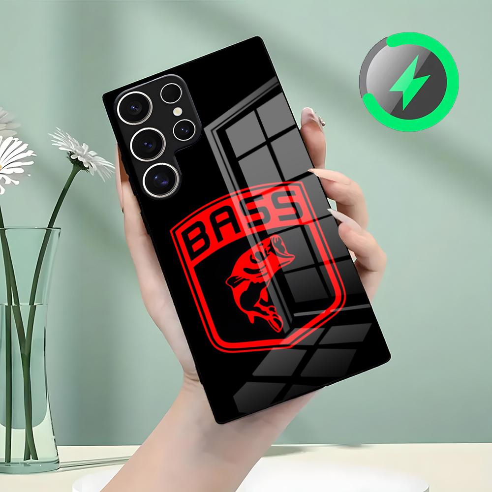 B-bass-P-pro-s-shops Phone Case For Samsung S26 S25 S24 S23 S22 S21 S20 Edge Ultra Plus FE For Magsafe Glass Case