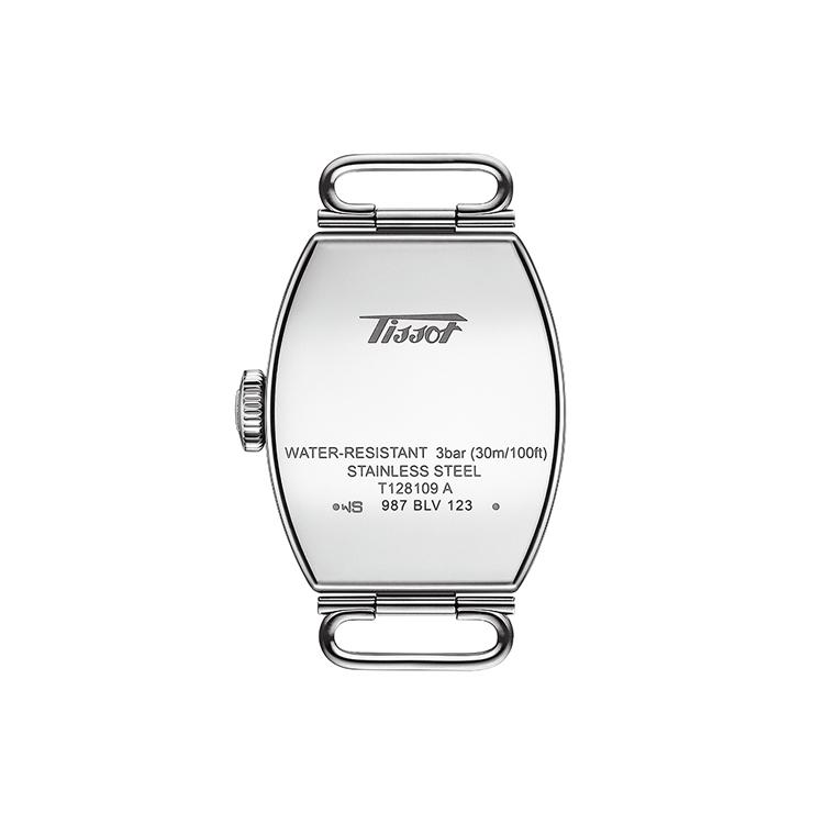 Tissot Coleção Porto Movimento a Quartzo Resistência à Água 30m Relógio Feminino 28mm 22*28mm Mostrador Azul T128.109.16.042.00