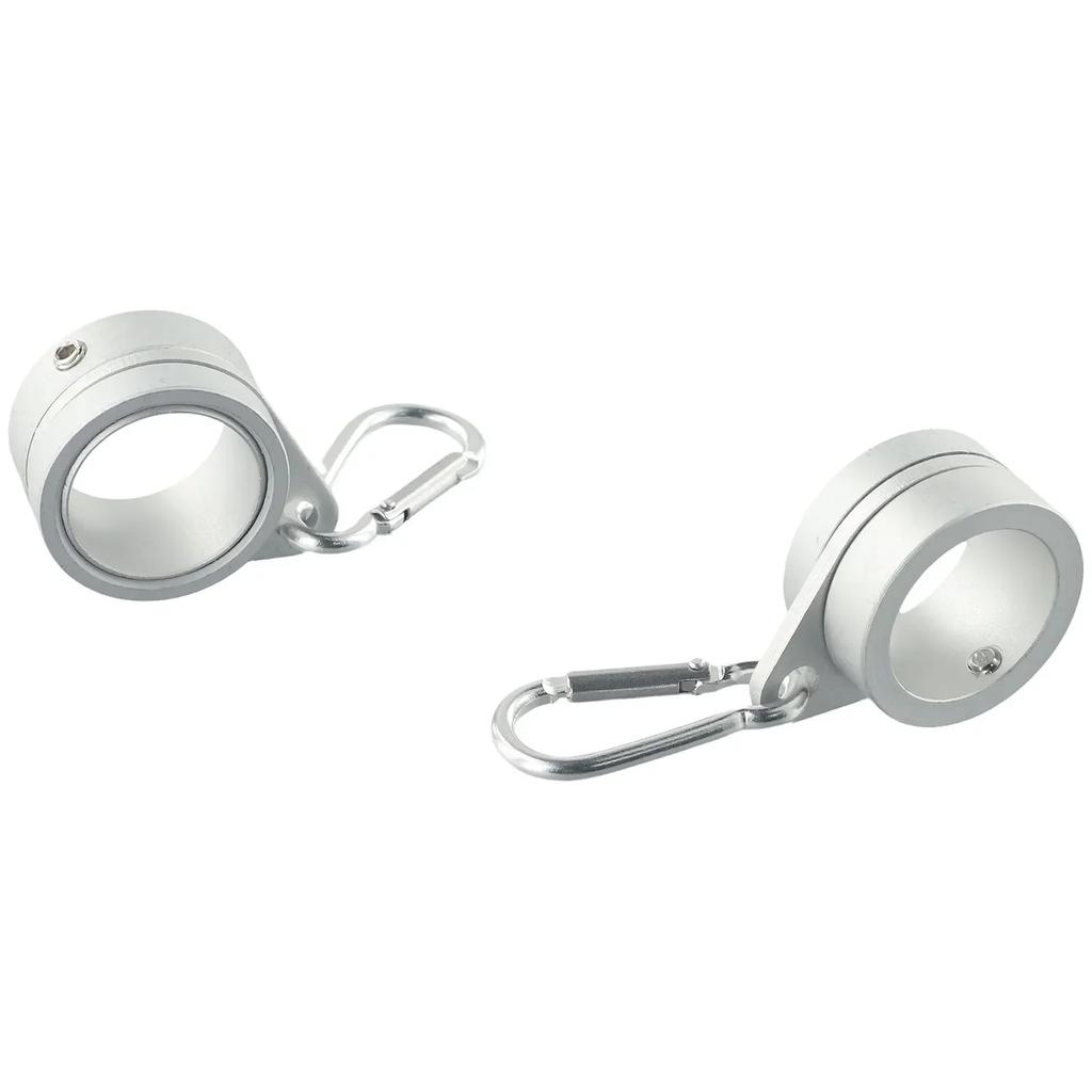 Exquisite High Quality Brand New Practical Flag Pole Ring Parts 2Pcs Aluminum Alloy Aluminum Pole Swivel Ring Anti-Wrap