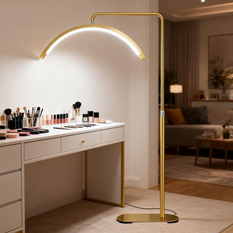 FOSOTO LED Half-Moon Desktop Ring Light Overseas Warehouse Fast Shipping For Beauty Salon: Nail Art, Tattoo, Eyelash & Video