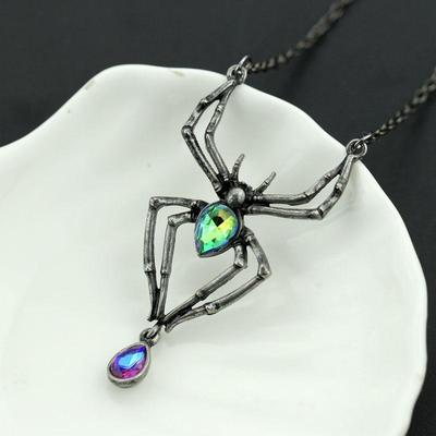Punk Vintage Stainless Steel Pendant Necklace Women's Jewelry Halloween Costume Accessories