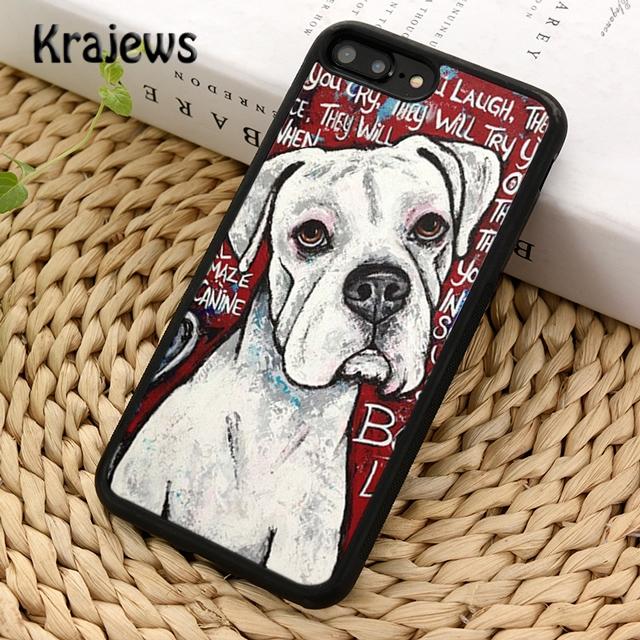 Krajews Boxer Hund Welpen Welpen Design Telefon Fall Für iPhone 14 5 SE 6s 7 8 plus X XR XS 11 12 13 pro max Samsung S21 S22 ultra