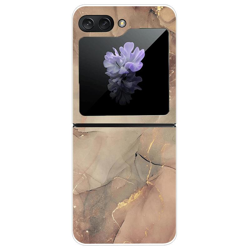 For Samsung Z Flip7 Cases Flip 7 Hard PC Transparent Phone Cover For Samsung Galaxy ZFlip 7 Cool Luxury Clear Shockproof Case