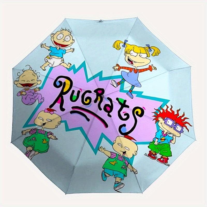 

1pc rugrats Automatic Umbrella | Portable Foldable 8-Rib Manual Open, Casual Accessory, Durable Canopy yy250825032