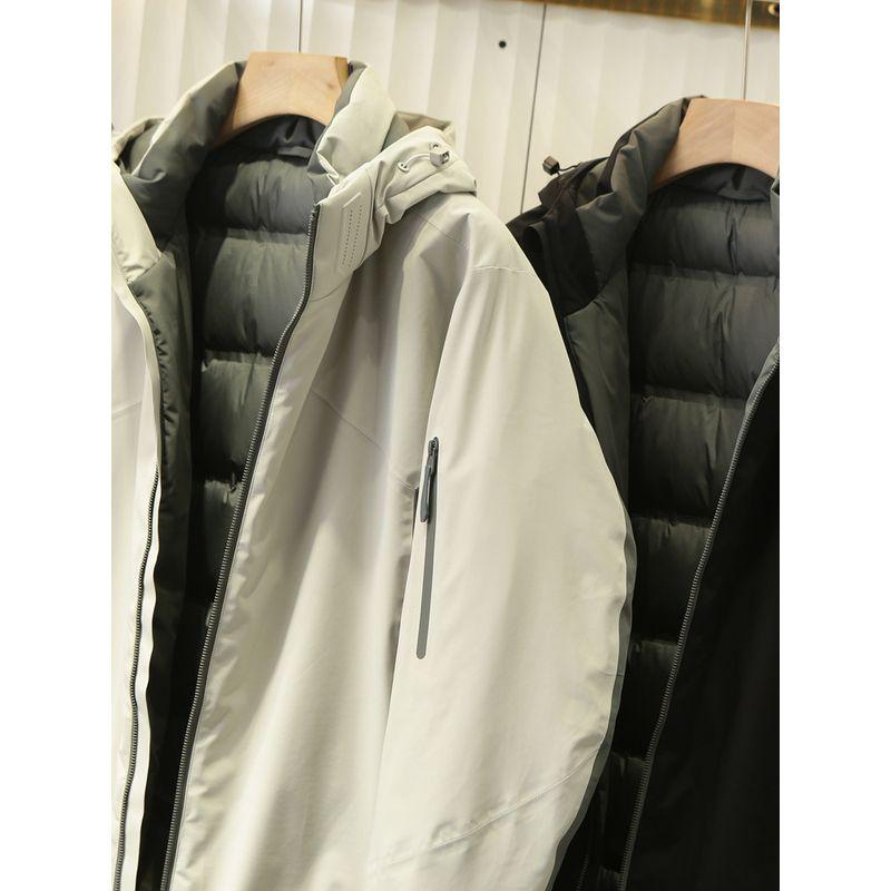 Thick High Fluffy Large Size Foreign Trade Tail Goods Men's Outdoor Windproof Cold-Resistant Warm Hood Down jacket Outerwear