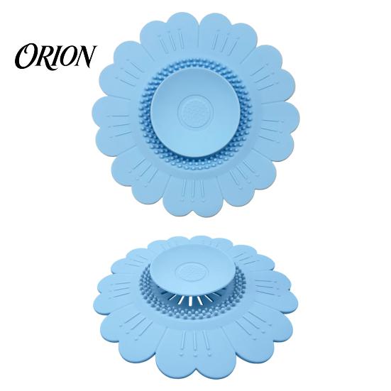 Anti Odor Sink Filter Sunflower Silicone Floor Drain Mat, Bionic Petal Design Anti-Clog Flexible Mat Hair Filter, Odor-Proof Drainage Protector