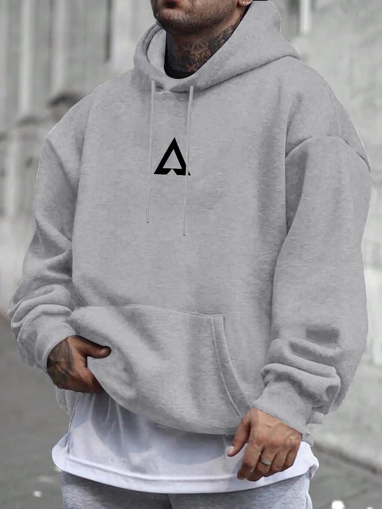 Autumn Fashion Loose Tops Print Hooded Polyester Men's Sweatshirt Simple Casual Sweatshirt Hoodie Bape Harajuku 22ssmen Clothing