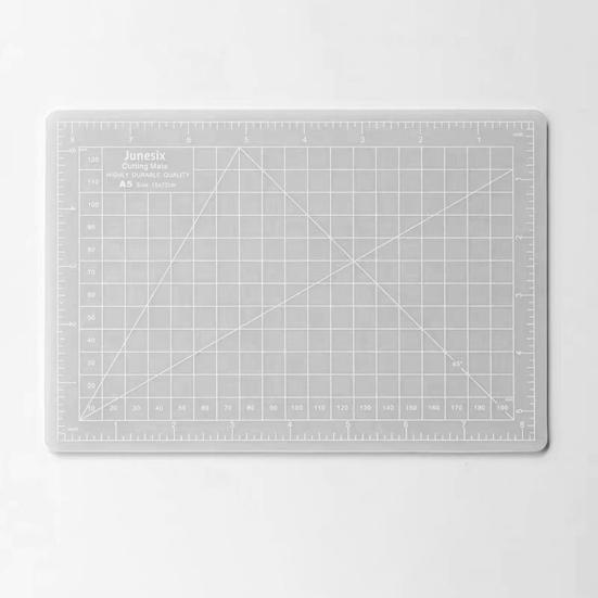 Tappetino da taglio A3/A4/A5 Plastica traslucida professionale Griglia per taglierine rotanti Tavola da lavoro per artigianato per tessuto