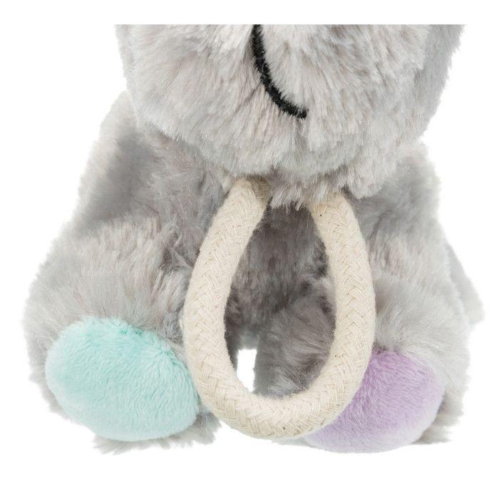 Plyšová hračka pro štěně - TRIXIE - Model Junior - Vícebarevný - 24 cm - Polyesterová šňůra