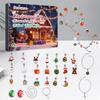Christmas Advent Calendar Bracelets 24 Days Xmas Countdown Calendar Necklace Diy Jewelry Making Kit For Girl Gift