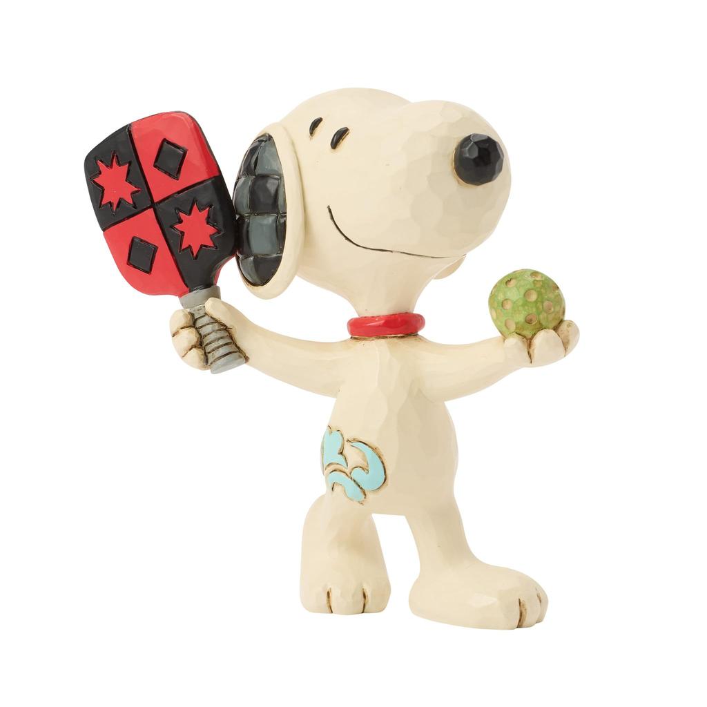 JIM SHORE Snoopy Playing Pickleball Mini 6017873