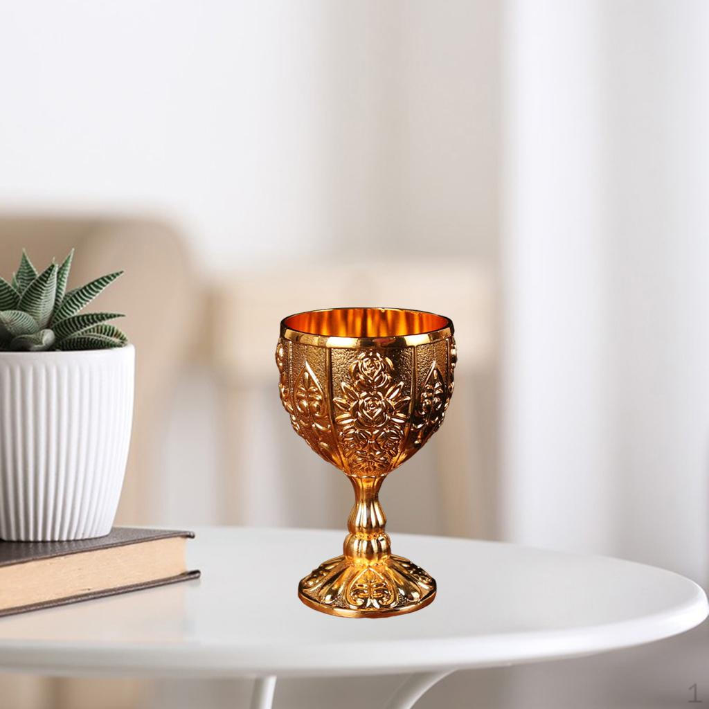 Goblet Embossed Cup Elegnt Drink