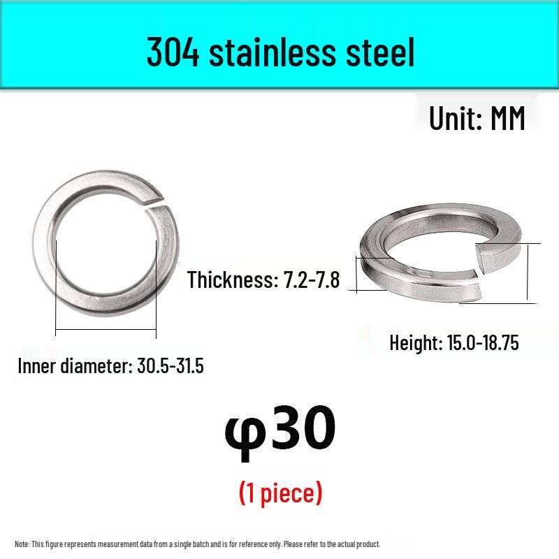 304/316 Stainless Steel Spring Lock Washers - Standard Type