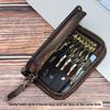 Layered Tree Ointment Leather Embossing Creative Car Intelligent Remote Control Key Bag Driver's License Card Slot Vegetable Tanned Leather