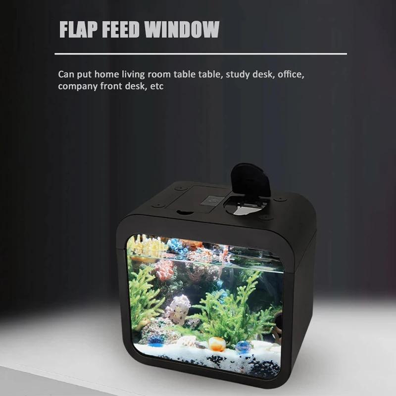 Modular Led Fish Tank with Isolated Blocks, Easy Assembly for Betta/goldfish Breeding Transparent Small Aquarium