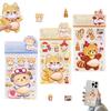 Aninako Puni Puni Seal Animals Belly Stickers 3D Chubby Dog Puffy Mochi Stress Relief Notebook Phone Decoration 3 Pack