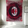 AC Milan Wall Tapestry Aesthetic Wall Hanging Printed Fabric Blanket Decorative Tapestries for Bedroom Living Room Home Decor