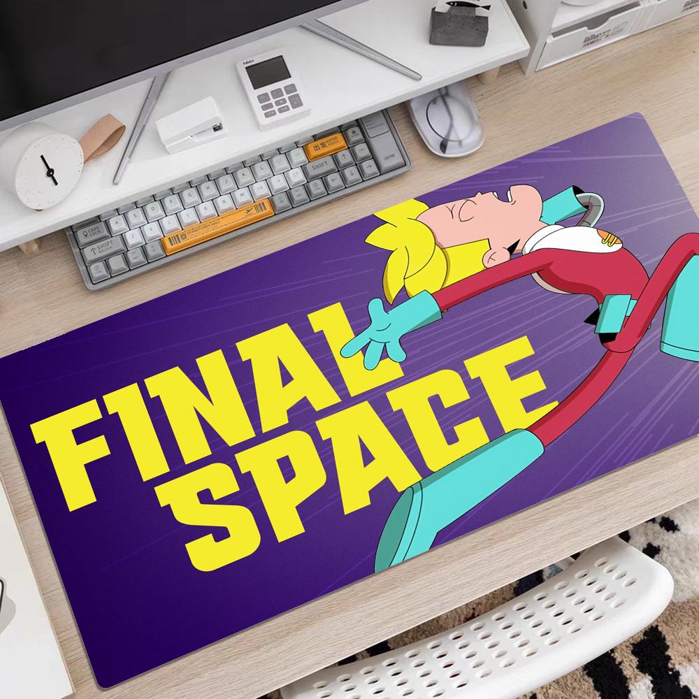 Final-Space Mousepad Rubber XXL Cartoon Anime Gaming Mouse Pad Keyboard Mouse Mats Desk Mat Accessories for PC Mouse Carpet LockEdge 300x700x2mm