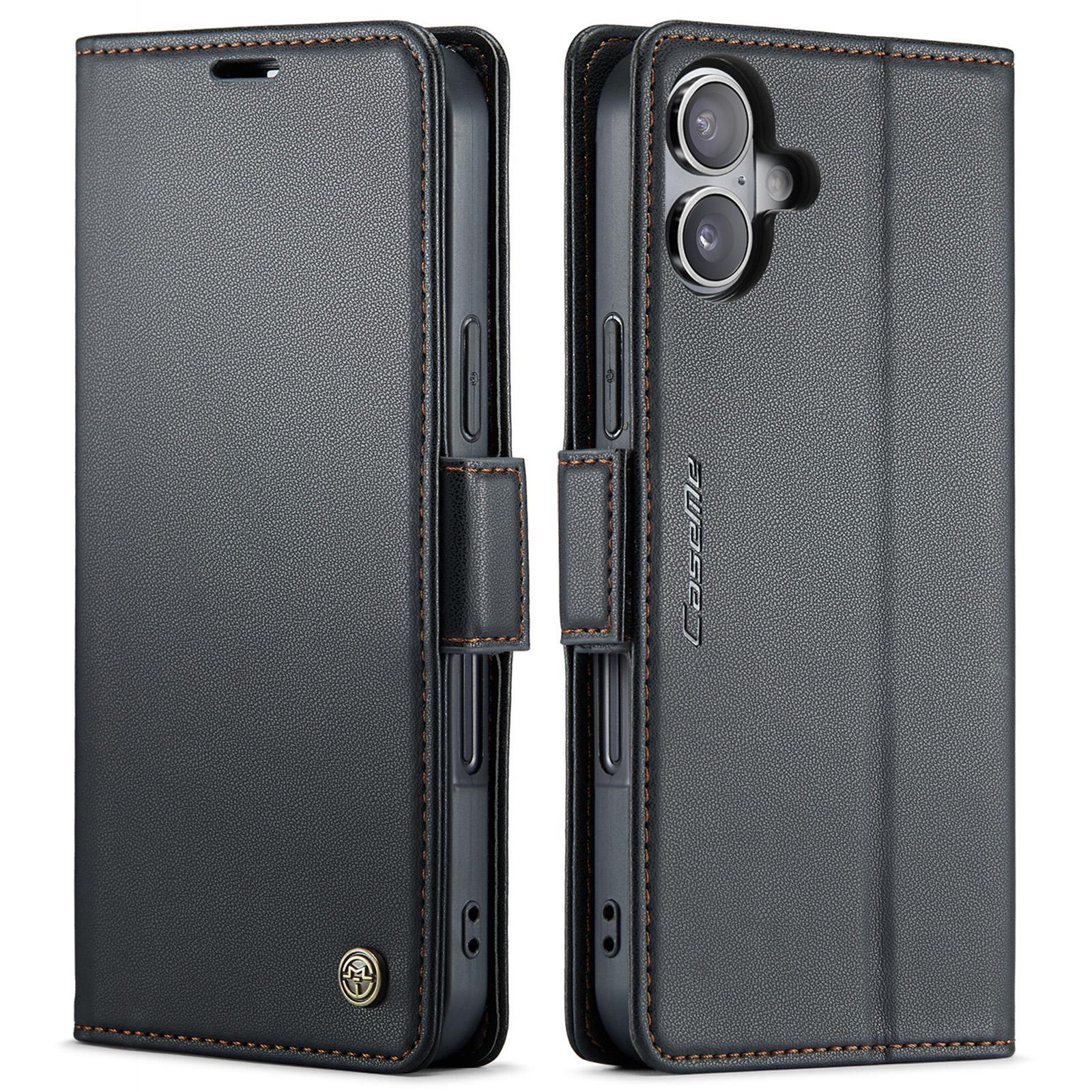Для iPhone 17 Чехол CASEME Серия 023 Блокировка RFID Глянцевая Подставка Чехол для телефона B