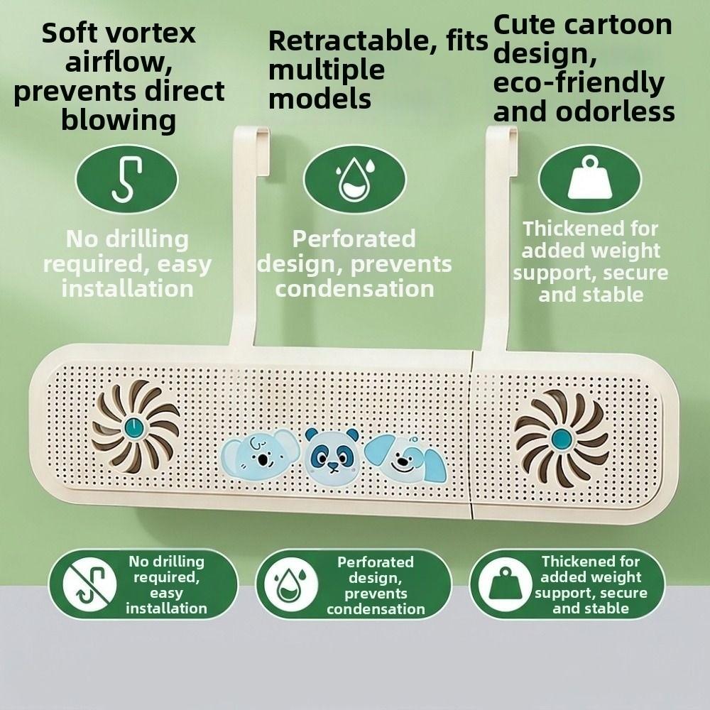 Anti Direct Blowing Air Conditioner Outlet Baffle Expandable Wind Direction Baffle  Room