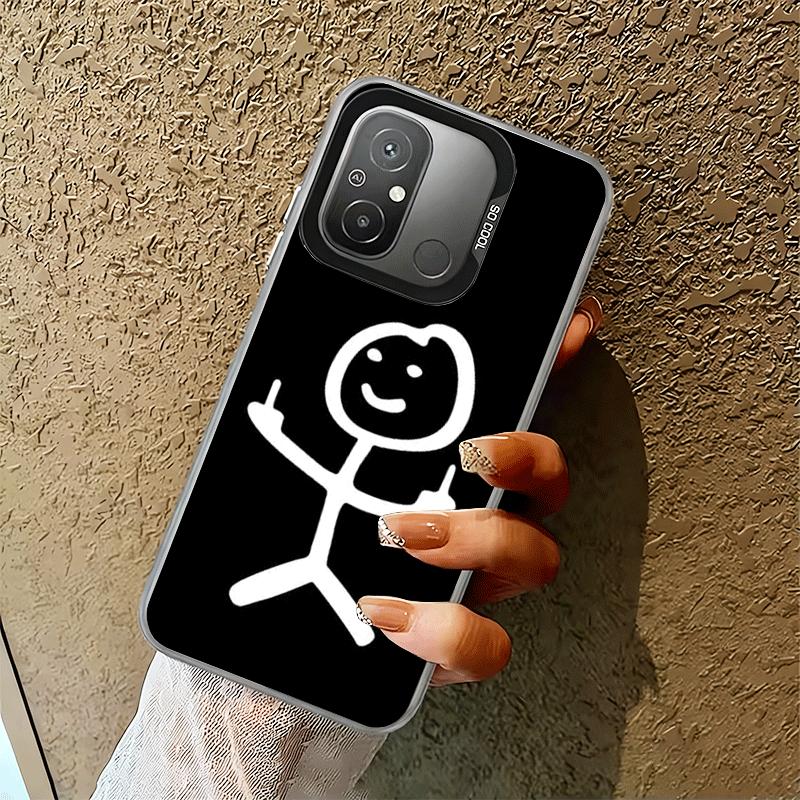 Funny Stickman Matchman Soft Phone Case for Xiaomi Redmi 15C 15 14C 13C 12C Poco X5 X6 X7 Pro X3 F8 F7 Ultra M8 13 12 Cover Back