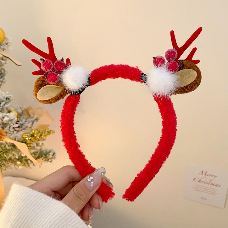 Serre-tête à bois de Noël pour enfants - Accessoire festif pour les fêtes