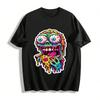 Zombie isst Pizza Lustiger Grafikdruck Kurzarm-T-Shirt Reines Baumwoll-T-Shirt