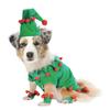 With Hat and Leg Sleeves Pet Christmas Elf Costume Polyester Cat Christmas Costume  New Year