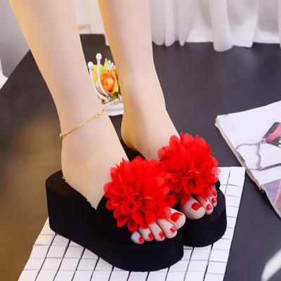 Neue Mode Damen Sandalen und Hausschuhe Super High Heels Erhöhte Anti-Rutsch-Hausschuhe Lässige Kühlende Unterstützung für Draußen