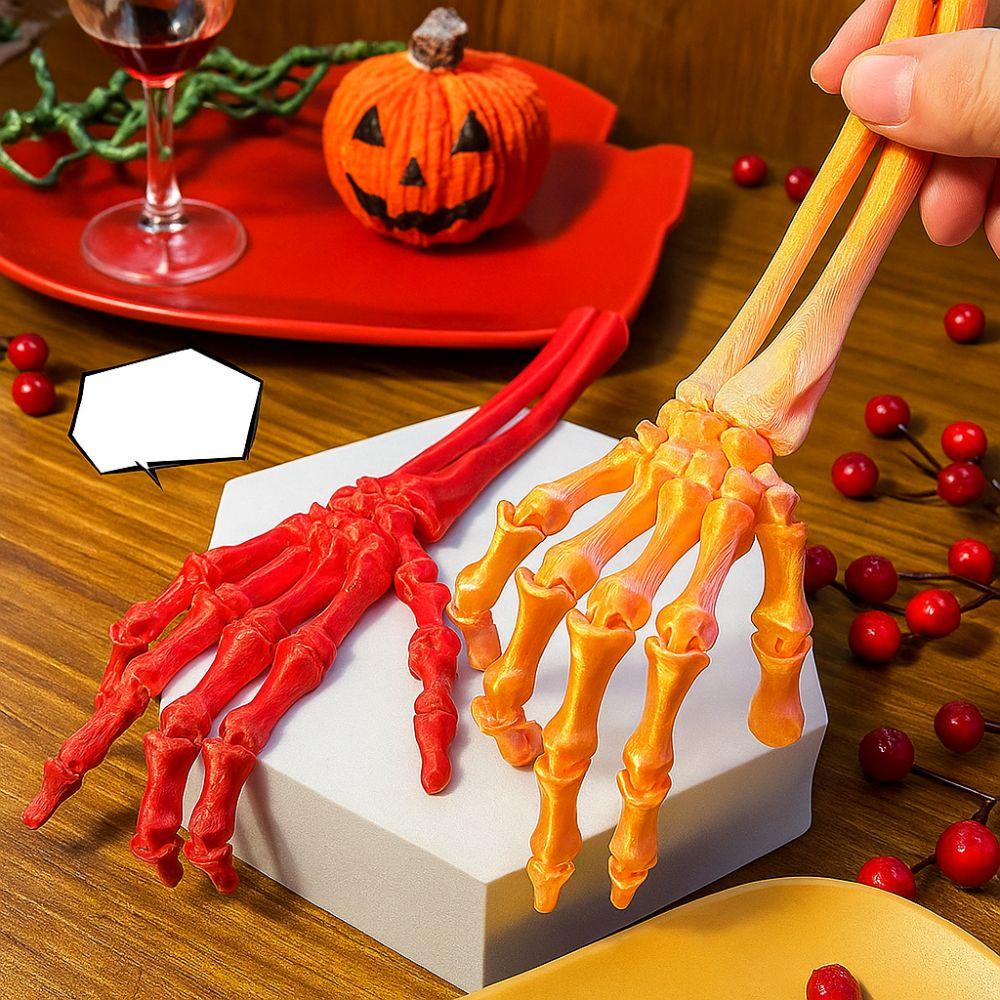 Spooky Movable Joint Skeleton Claw 3D Printed Human Skeleton Palm Model  Home Desktop Decor
