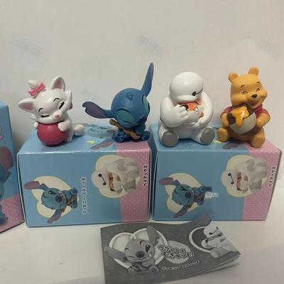 Trendy Blind Box Star Baby Figure - Stitch and Winnie the Pooh Doll Model Toy.