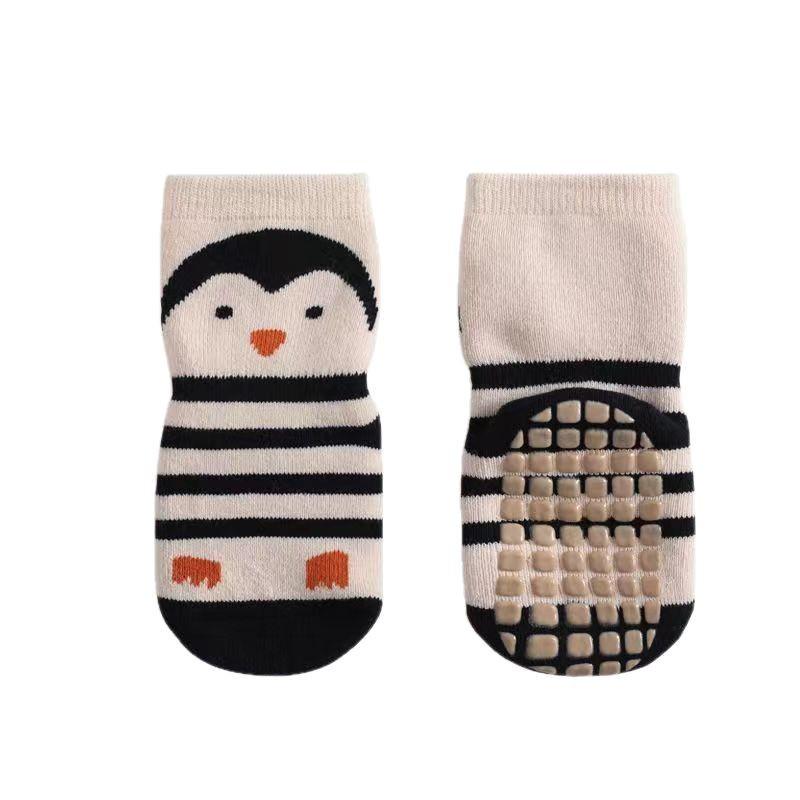 Baby Cartoon Anti-Slip Indoor Socks - Cotton, Thin, Ideal for Spring/Summer