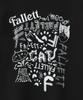 FALLETT Nero Drawing Oversized Short Sleeve T-Shirt Black