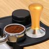 58mm Gold Abnehmbarer Kaffeetamper Edelstahl Kaffeepulver Presswerkzeug Zubehör