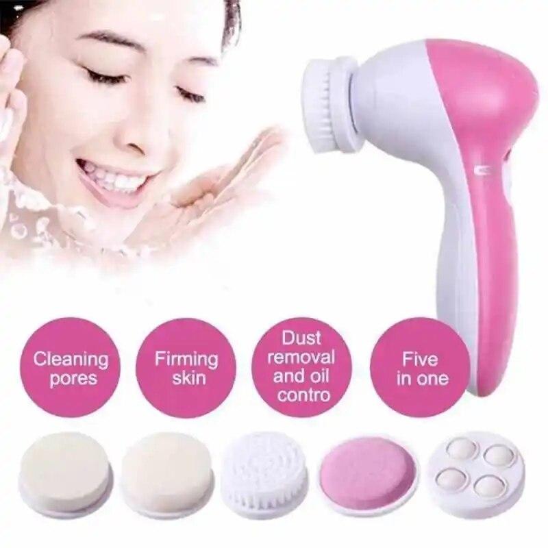 Gesichtsreinigungsbürste Gesichtspeeling: 7in1 JBK-D Elektrisches Peeling Spin Cleanser Gerät Wasserdichtes Tiefenreinigungs-Exfol
