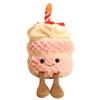 Birthday Cake Plush Doll Bag - Cute Toy Pendant & Gift for Girls