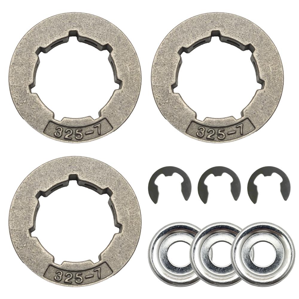 

Wheel Sprocket.325-7 Teeth for STIHL 021 024 025 028 MS 250 Chainsaw and More Models 325 Ring Sprocket Kit Spare Parts Accessory China Mainland